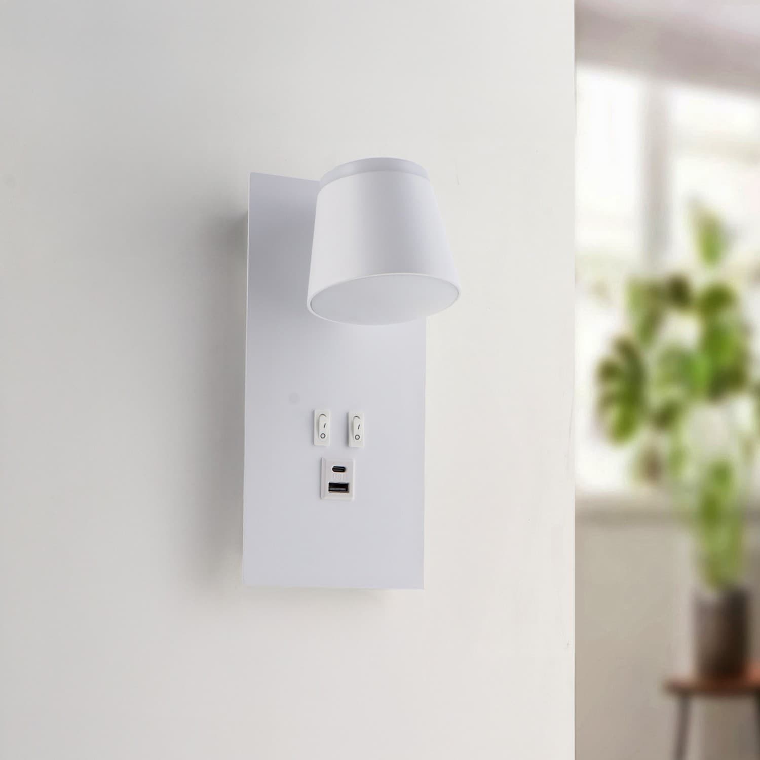 Aplique de Pared Led Orientable White Down 17W
