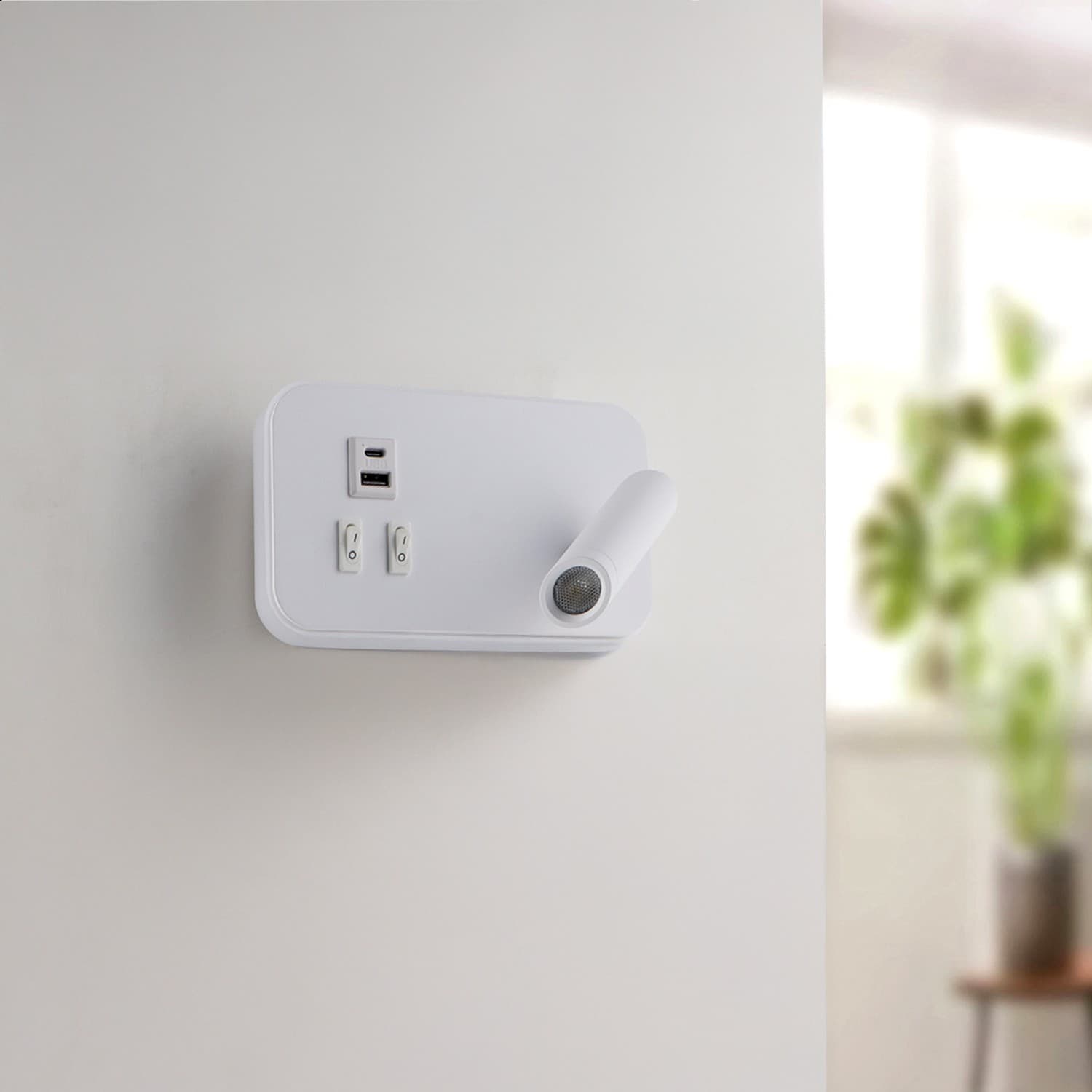 Aplique de Pared Led Orientable White Square 10W