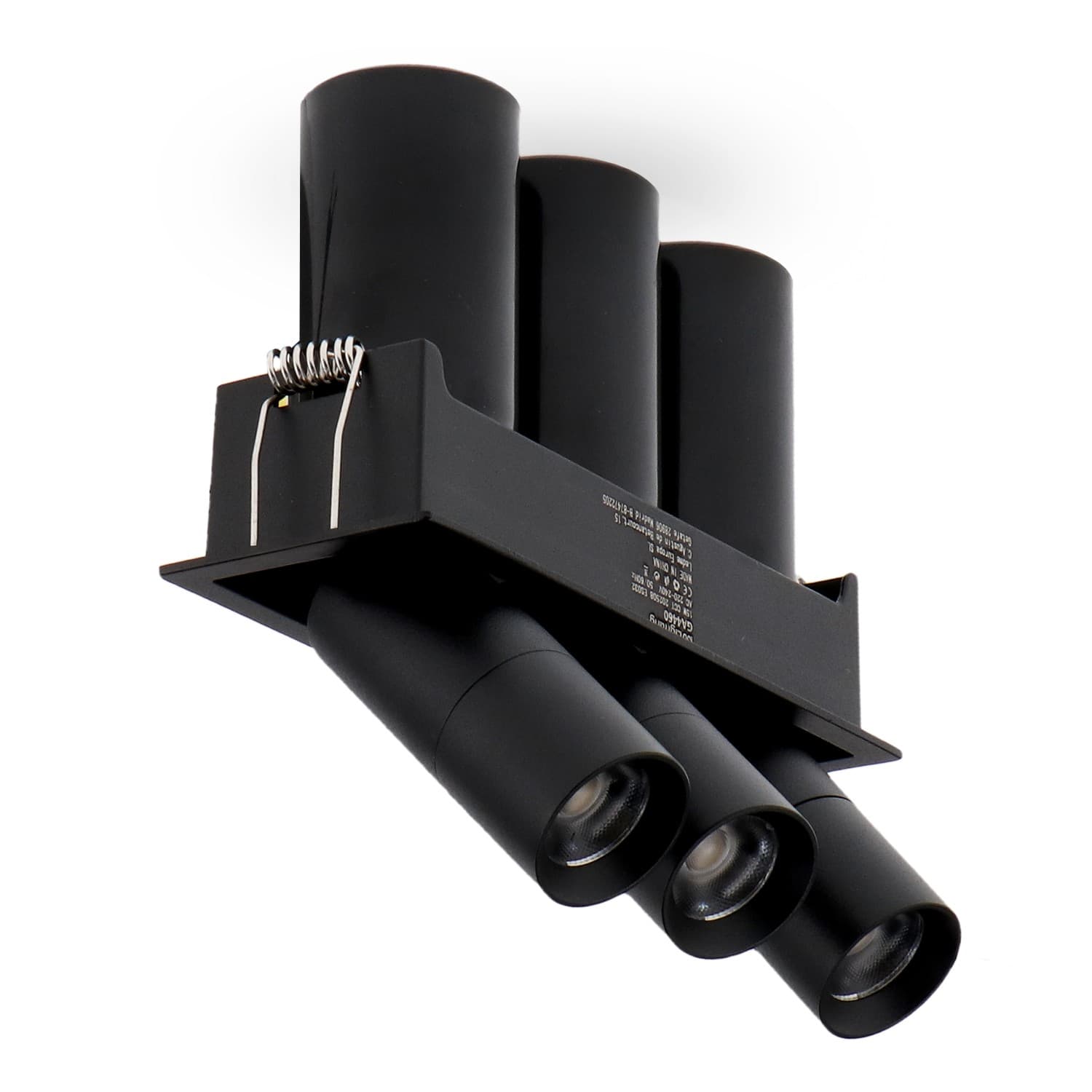 Foco Led Orientable Mini Black Tube Square 15W Cct