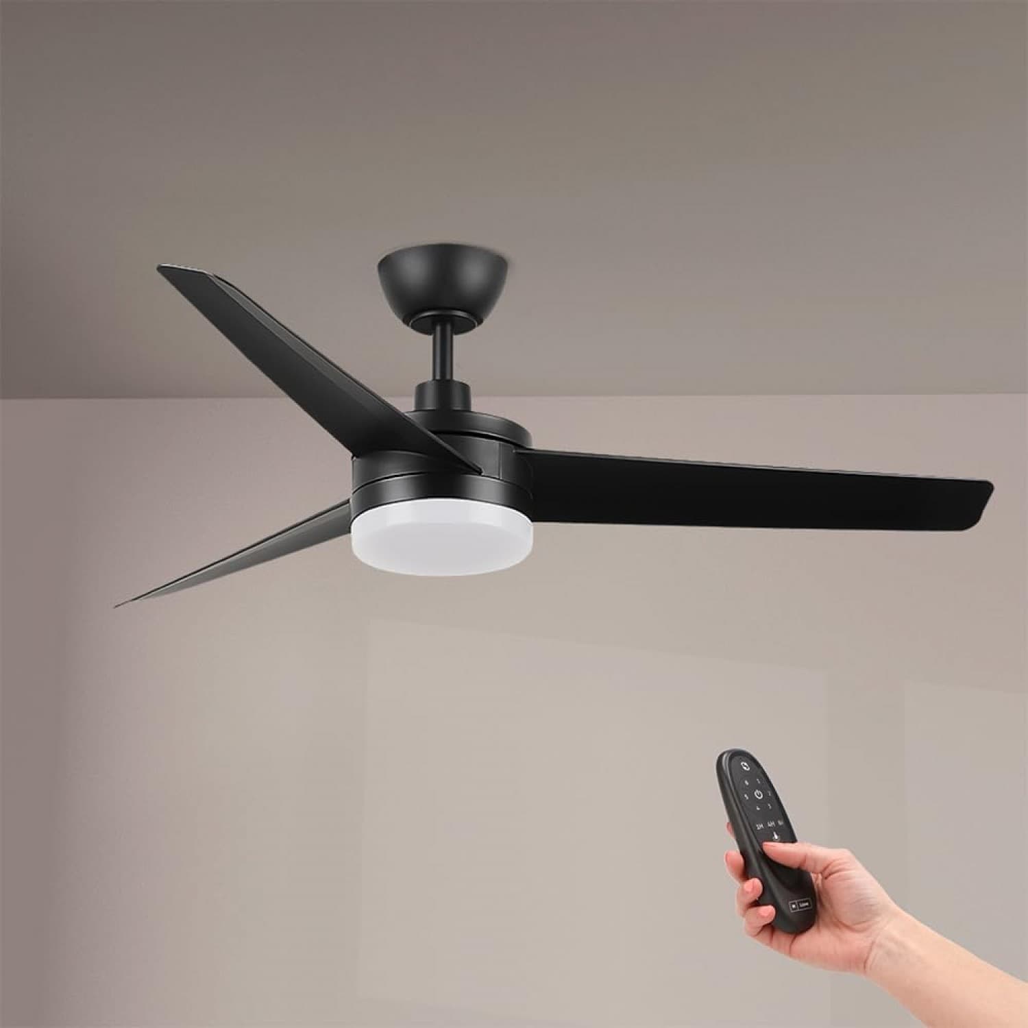 Ventilador de Techo Led Black Curve - Dsc