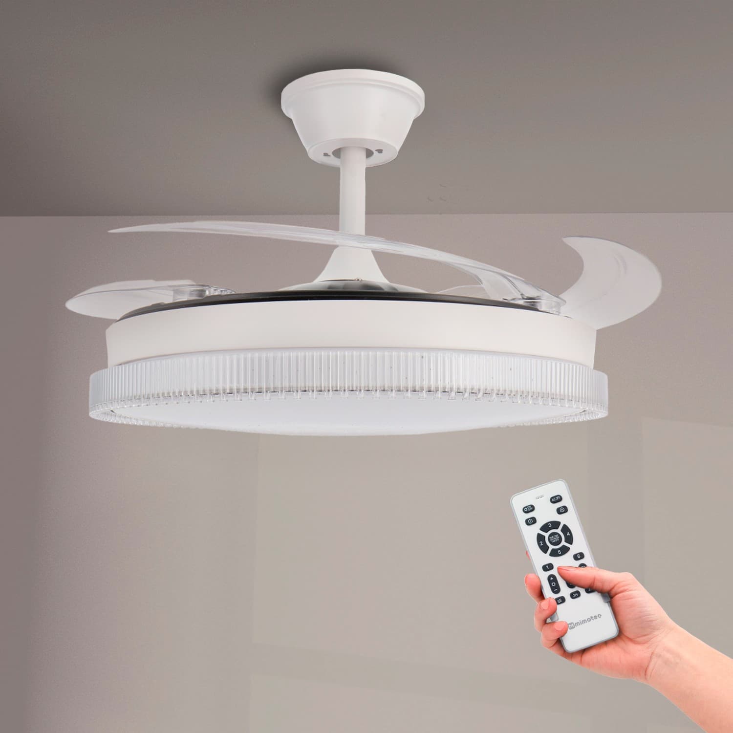 Ventilador de Techo Led White Diamond ø106 Cm