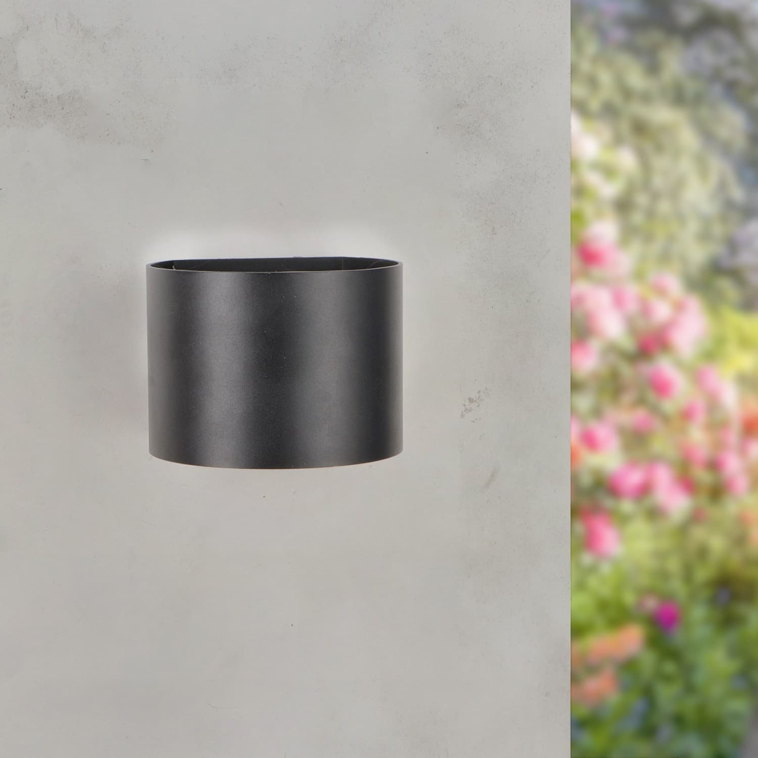 Aplique de Pared Led Black Round 12W Ip54