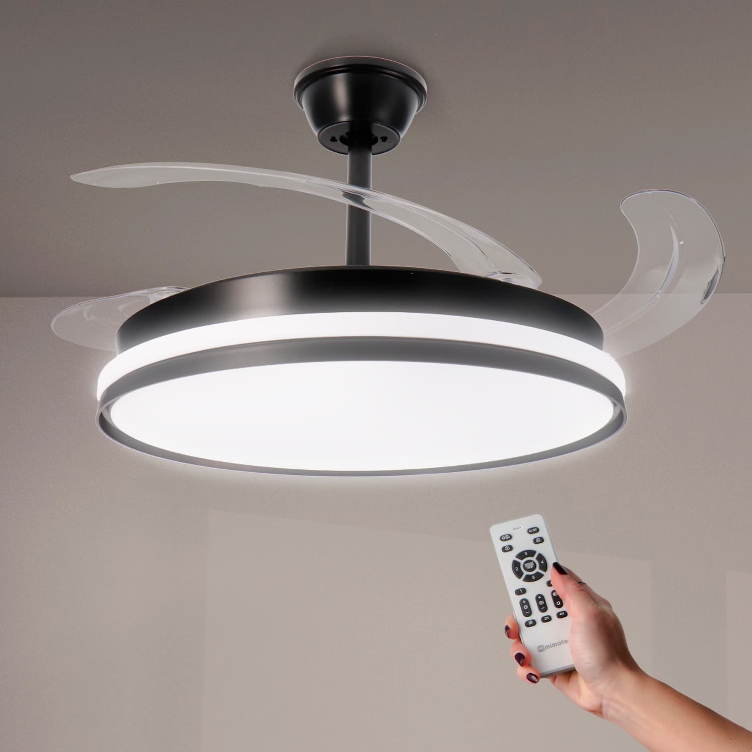 Ventilador de Techo Led Black Cami ø107 Cm - Dsc