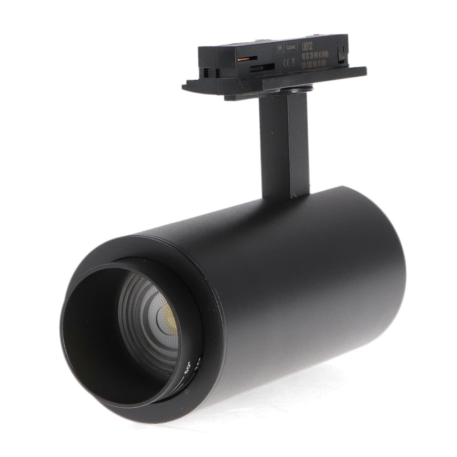 Foco Led Para Carril Black Bari 10W óptica Regulable Monofásico Cct