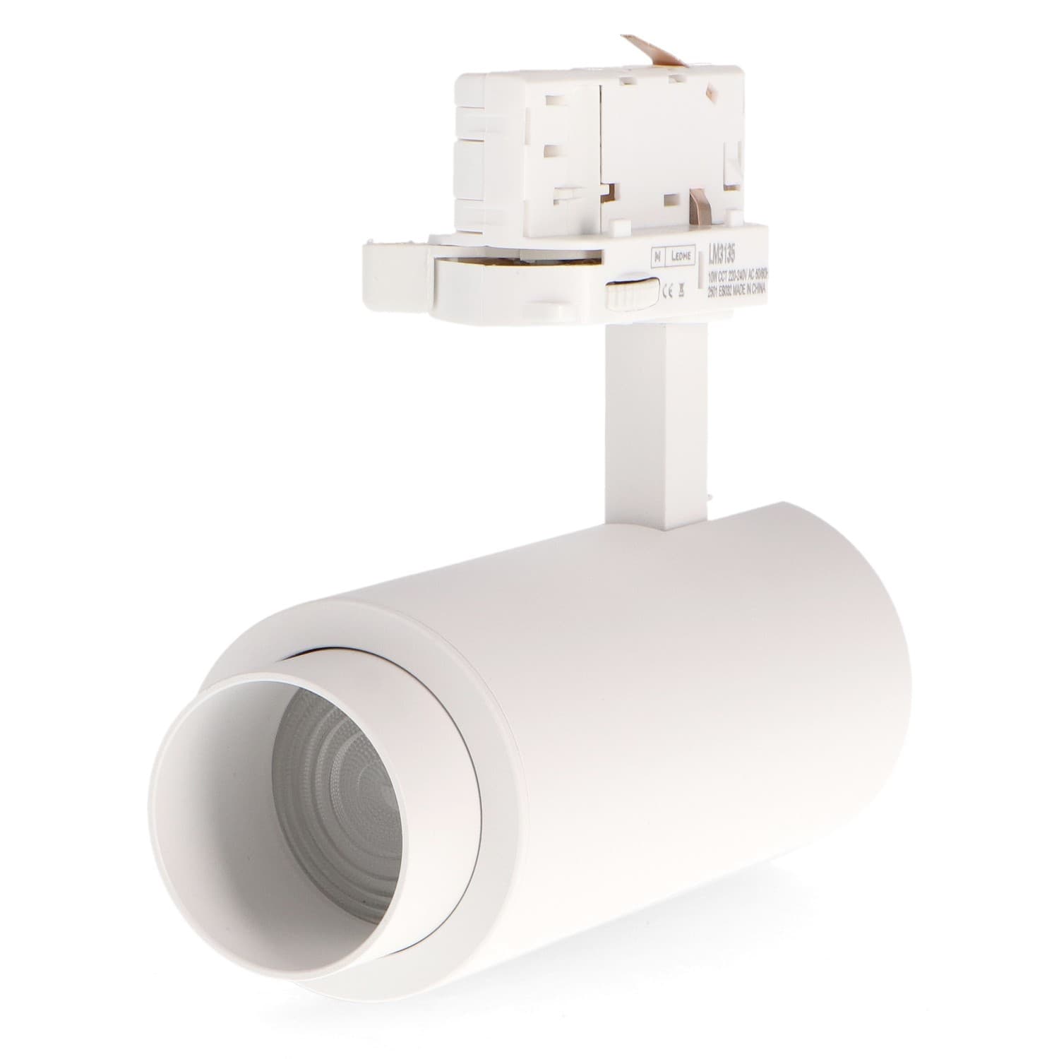 Foco Led Para Carril White Bari 10W óptica Regulable Trifásico Cct