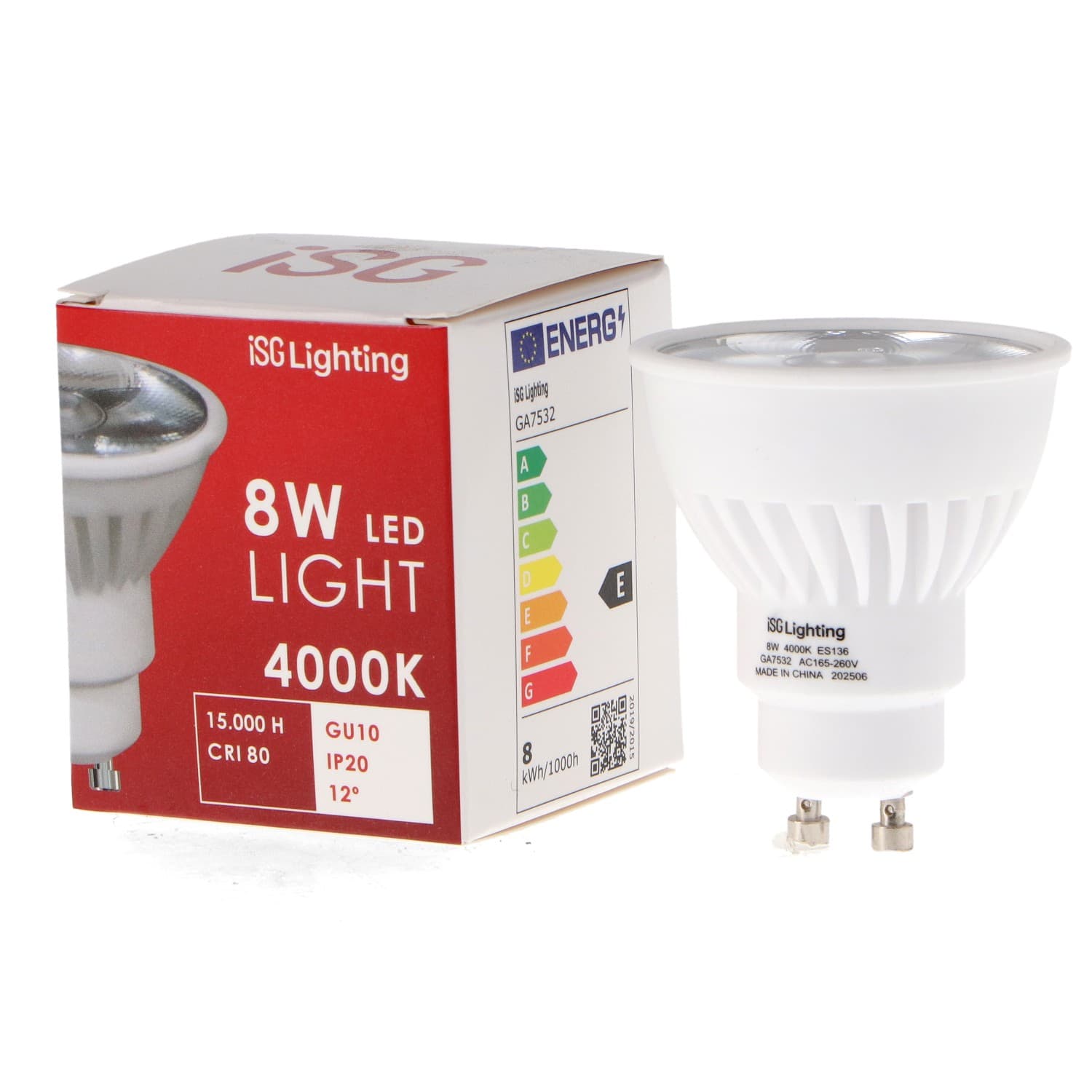 Bombilla Led Gu10 Cob Pro 8W 12º