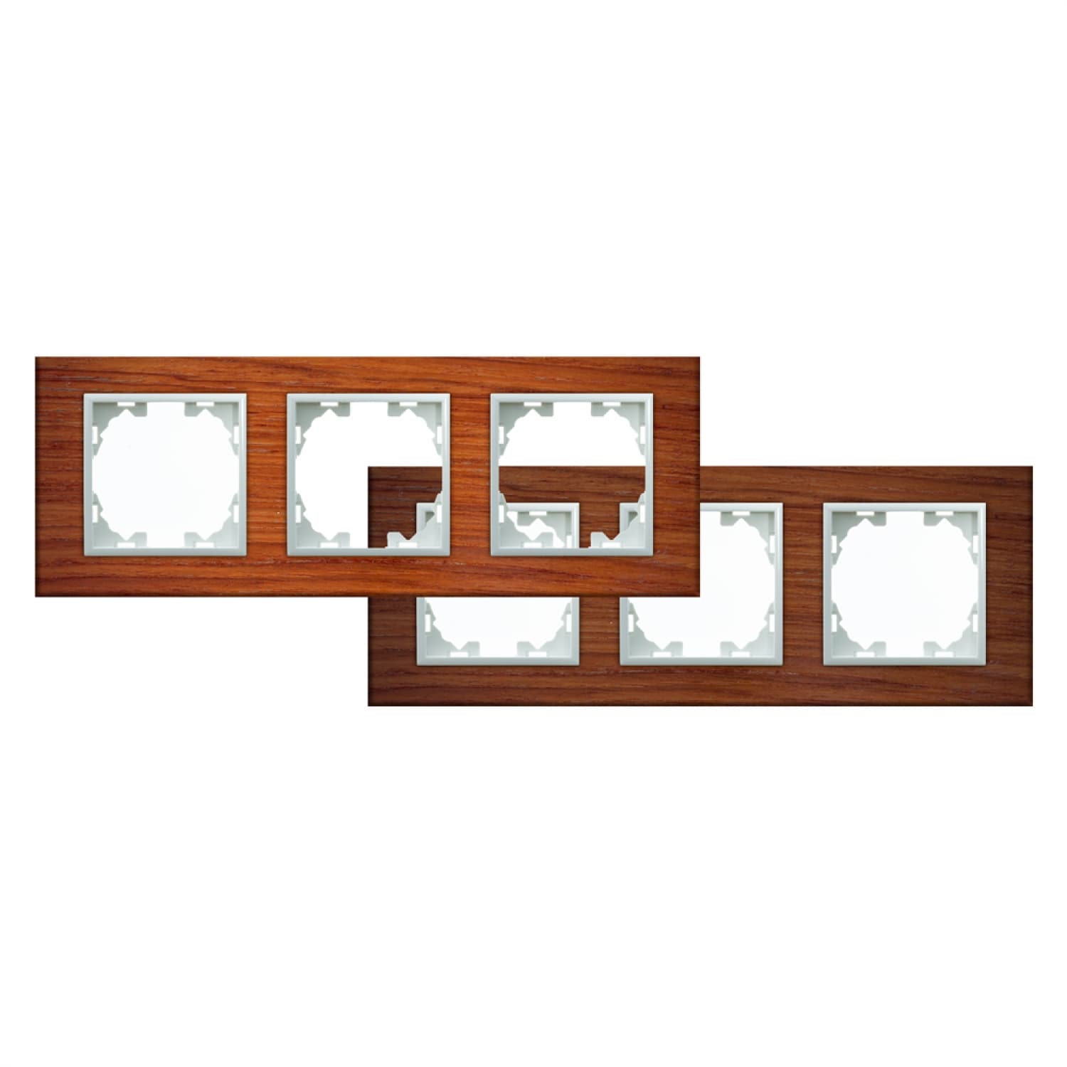 Marco de Madera Natural Para 3 Módulo - Fm