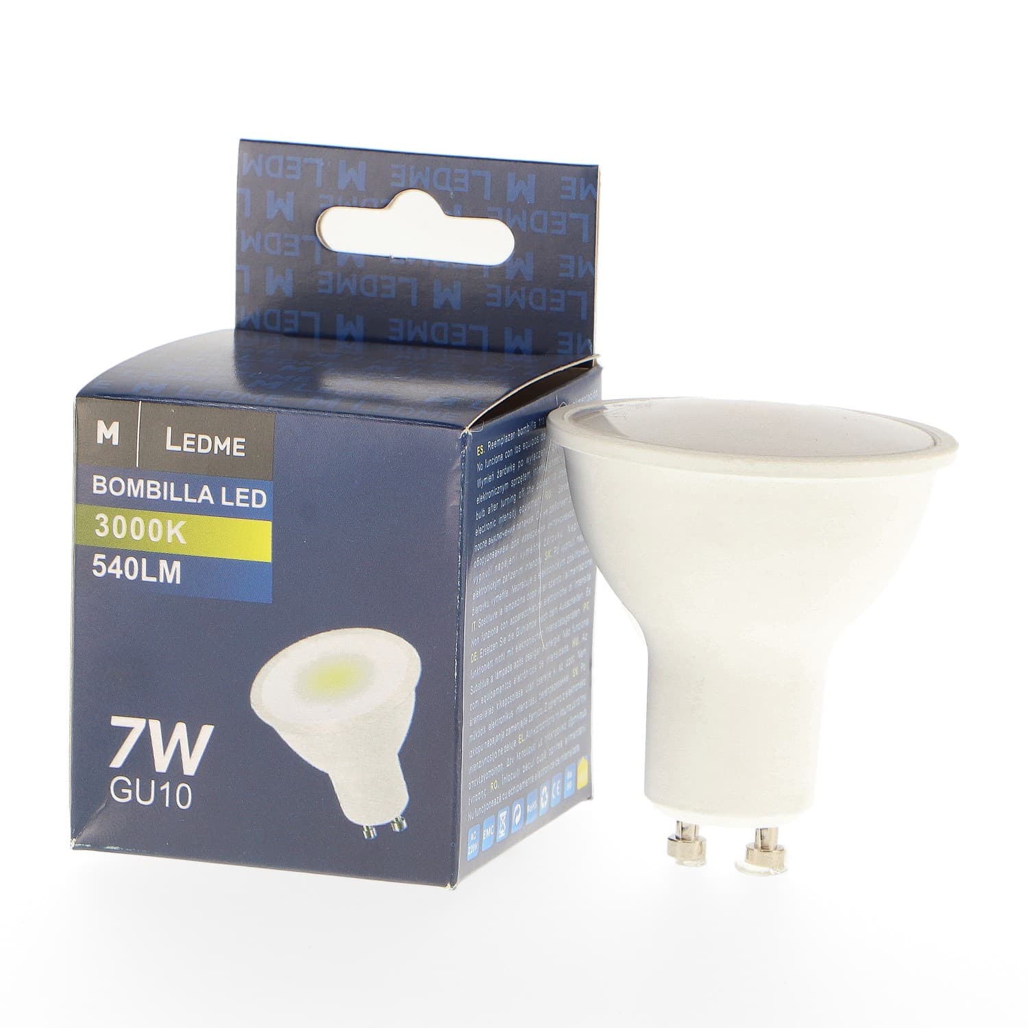 Bombilla Led Gu10 Smd Plus 7W Regulable 180º - Dsc