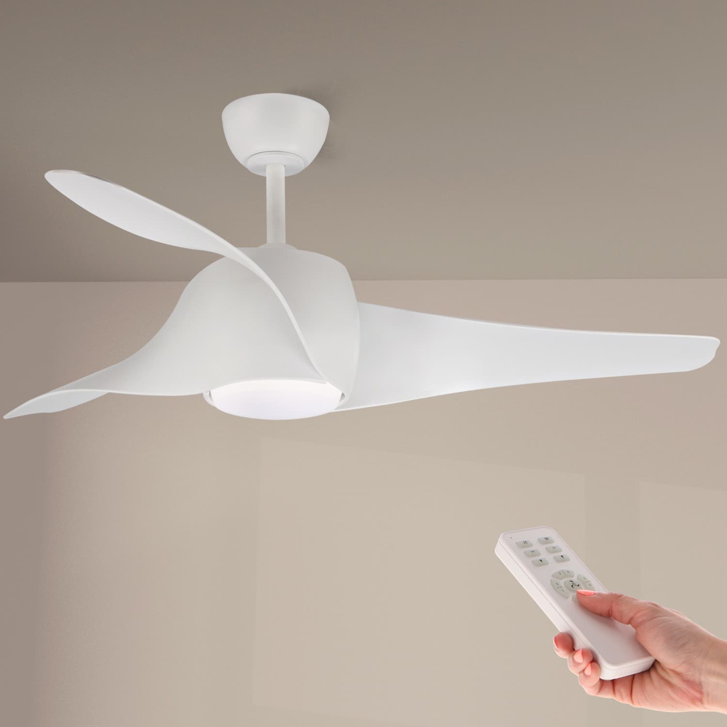 Ventilador de Techo Led Blanco Fanton